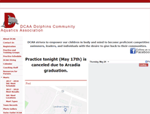 Tablet Screenshot of dcaaswimming.org